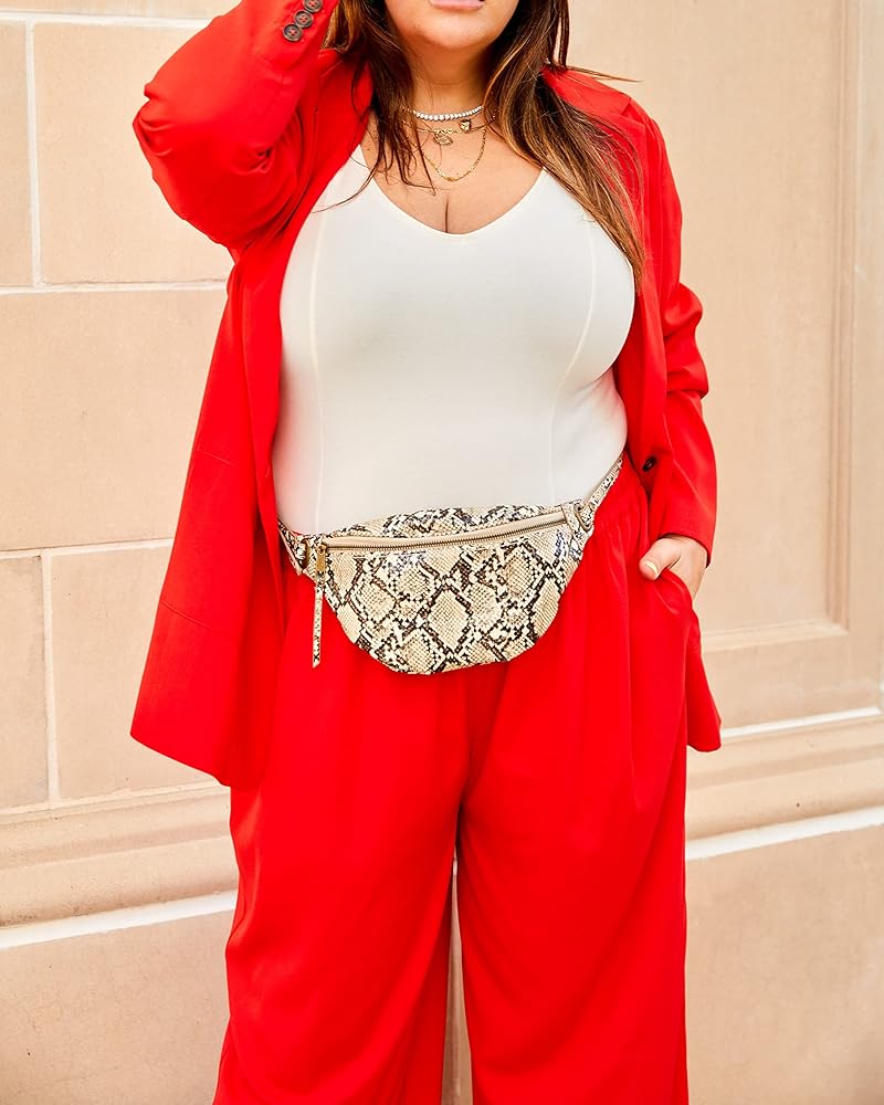 The Drop Women's Flame Red Wide Leg Pants by @katiesturino