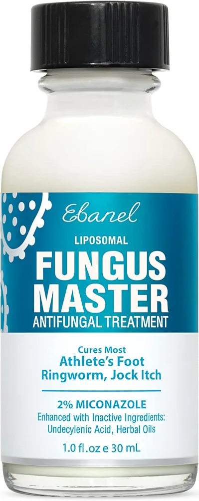 Ebanel Athlete's Foot Fungus Treatment Extra Strength with Miconazole, Undecylenic Acid, Tea Tree Oil, Manuka Oil, Urea, Herbal Remedies, Antifungal Cream to Kill Fungi on Skin Lead to Nail Fungus