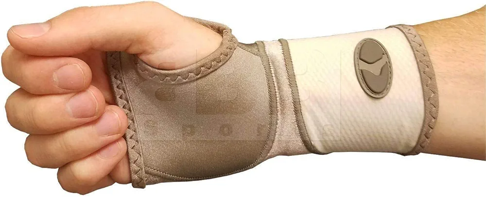 Mueller Life Care Contour Wrist Support Sleeve, Taupe - X-Large 9.5-10.5"