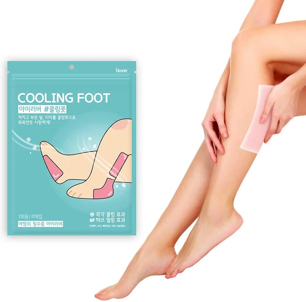 ilover coolingfoot 6 Pack(in 24sheet) Foot and Leg Pad for Cooling Patch, Relax with an Ice Patch for Exhausting and Tired Legs, Calves, Ankles. Popular Korean products