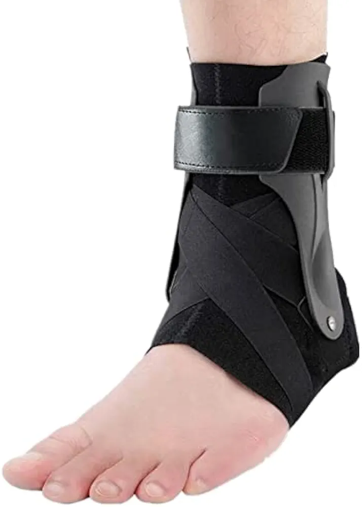 Ankle Protector Sport Ankle Support Brace Sprains Injury Wrap Foot Guard Elastic Achilles Tendon Splint Strap Enkel Brace Soccer (Size : Medium)