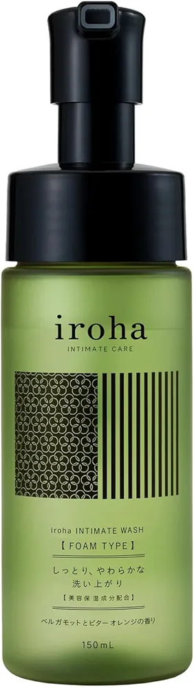 iroha Intimate Wash Foam Type Feminine Wash Citrus & Bergamot Fragrance pH Balance Infused with Moisturizing Ingredients Around 60 Uses Per Bottle Made in Japan 5 fl oz