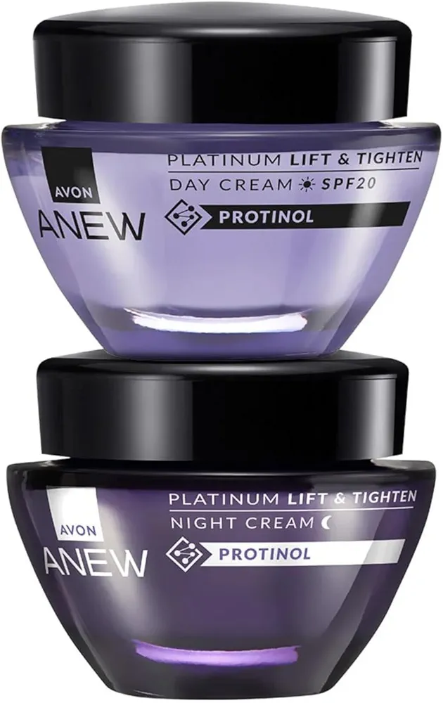 Anew Platinum Day & Night Anti-Aging Moisturizer Cream, Wrinkle & Firming Treatment, 50ml/1.7oz