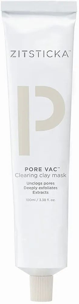 ZitSticka PORE VAC, Acid-Rich Clay Mask To Vacuum Pores + Smooth Texture | Derm-Backed (100 ml)