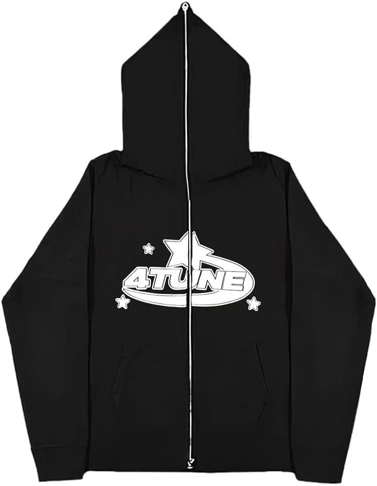 Star Hoodie Y2k Zip Up Hoodie Men Star Sweater Women Oversized Sweatshirt Harajuku Punk Streetwear Hoodie