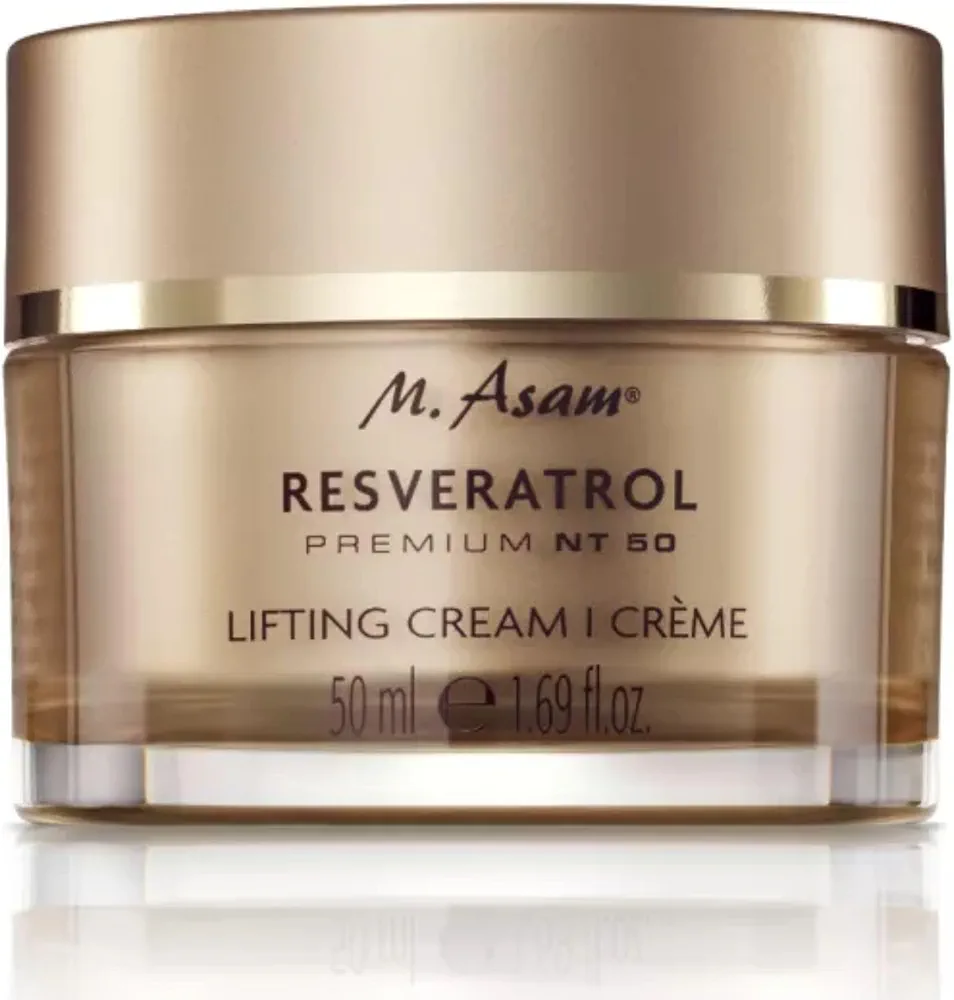 M. Asam RESVERATROL PREMIUM NT50 Lifting Cream (50ml) – Moisturizer Face Cream with Hyaluronic Acid, Facial Moisturizer for Firm and Smooth Skin, Vegan Skincare for Youthful Radiance