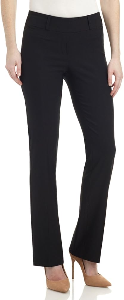 Rekucci Womens Ease Into Comfort Fit Barely Bootcut Stretch Pants