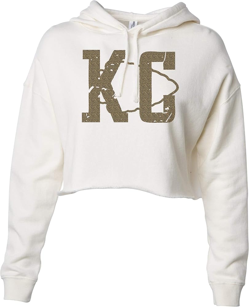 Retro Kansas City Crop Top Hoodie KC Leopard Print Vintage Red Kingdom Tailgate Shirts