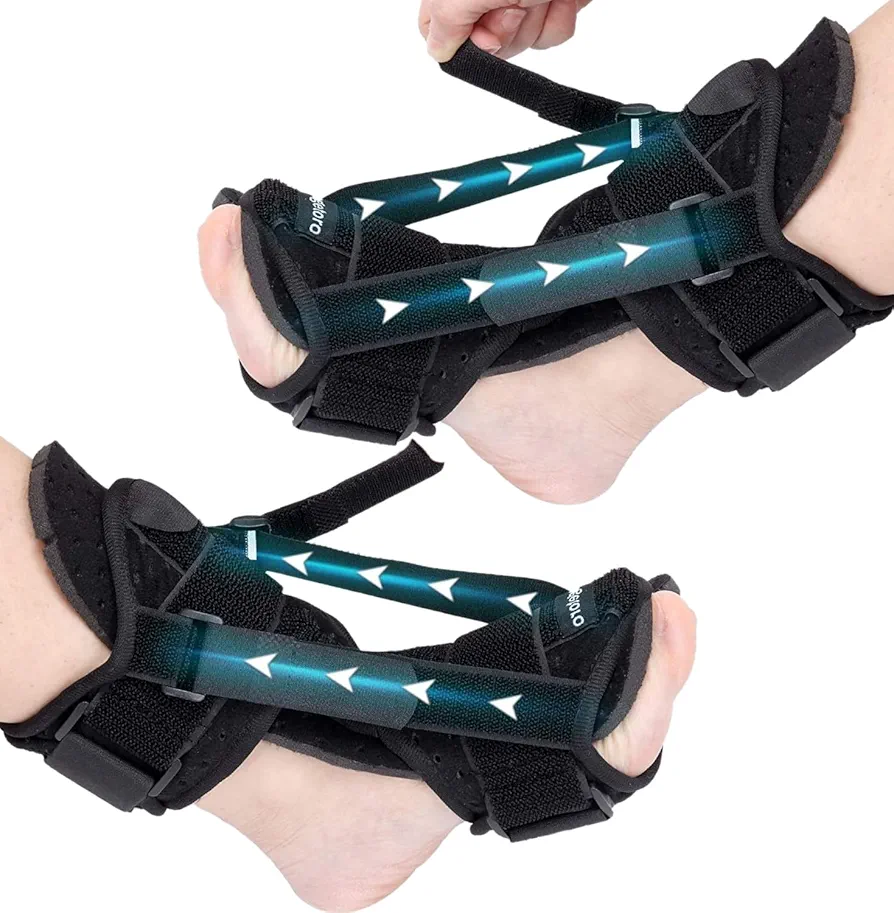 [2 Packs] Plantar Fasciitis Night Splint, Adjustable Plantar Fasciitis Relief Night Splint for Women & Men, Relief Brace for Plantar Fasciitis Relief, Achilles Tendonitis and Foot Drop