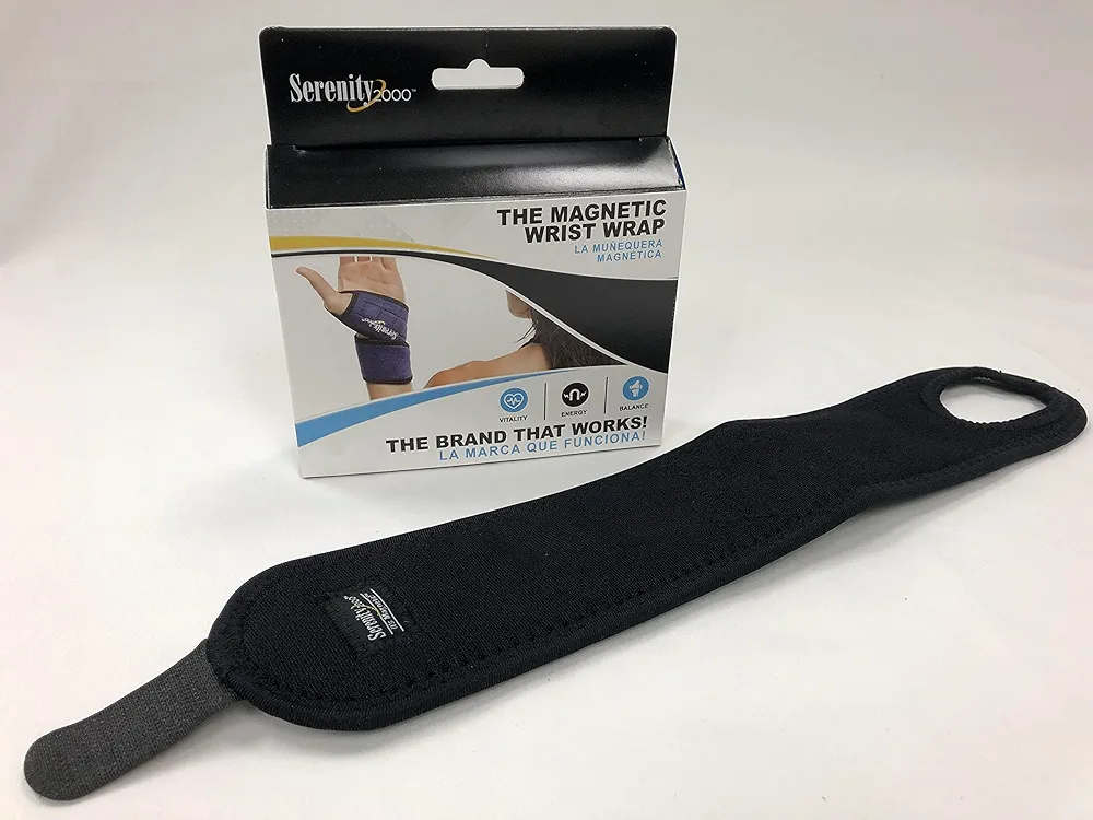 Serenity 2000 Magnetic Wrist Support Wrap for Inflammation and Pain Relief, Contains 13 Magnets