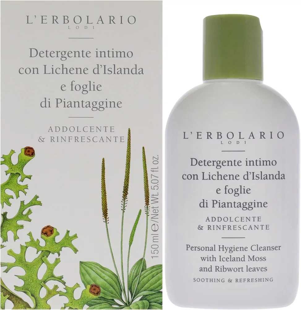 L'Erbolario Personal Hygiene Cleanser - Delivers Gentle Cleansing Action with Pleasant Scent - Leaves Skin Soft and Refreshed - Suitable for Both Men and Women - Silicone and Paraben Free - 5.07 oz