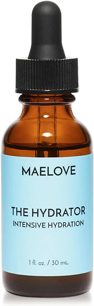 MAELOVE Hyaluronic Acid Serum w/Vitamin B5, Unscented, Lightweight & Non Greasy Formula w/Panthenol & Resveratrol for Ultimate Hydration & Youthful Dewy Glow, Reduces Fine Lines & Wrinkles, USA Made