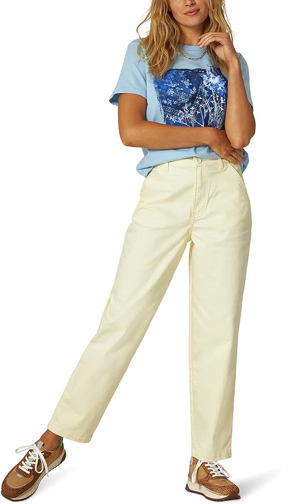 Lee Women's High Rise Chetopa Flat Front Chino Pant