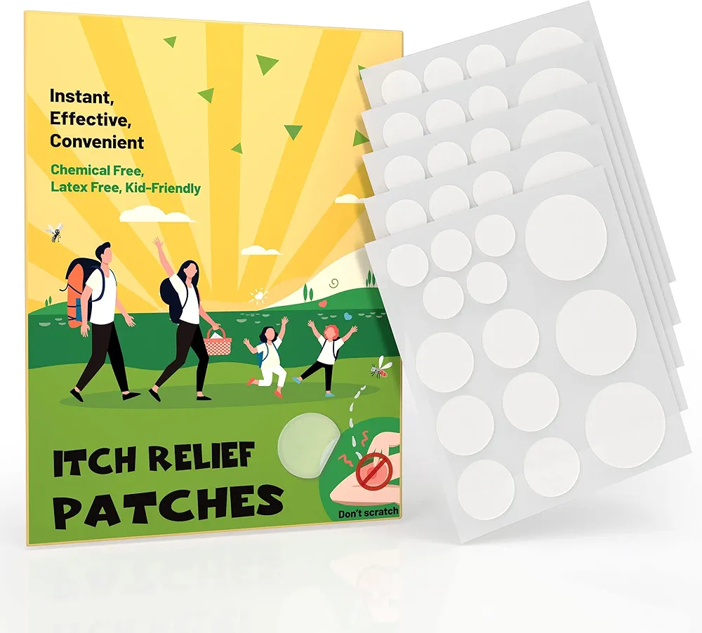 Itch Relief Patches, Reduces Itch & Swell, Travel Camping Essential Gift for Family Friends