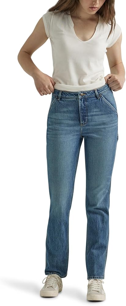 Wrangler Women's High Rise True Straight Leg Carpenter Jean