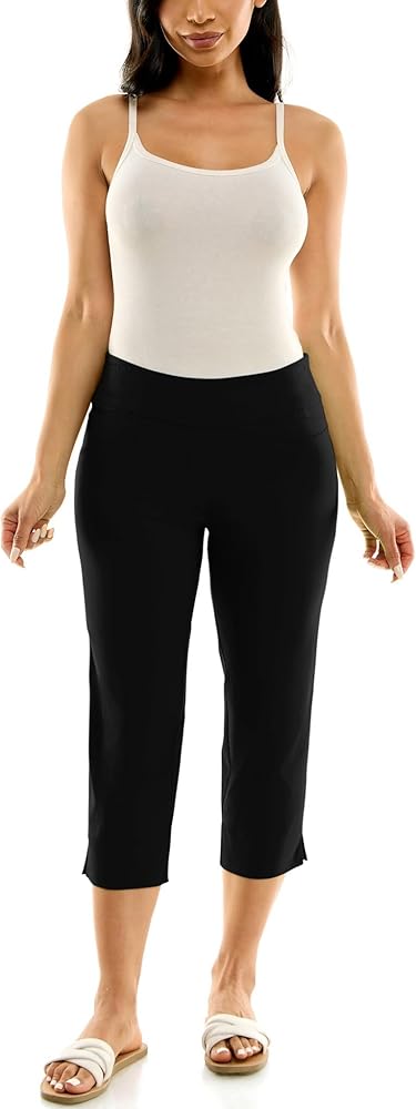 Zac & Rachel Women's Pull-on Slim Leg Crop Pant