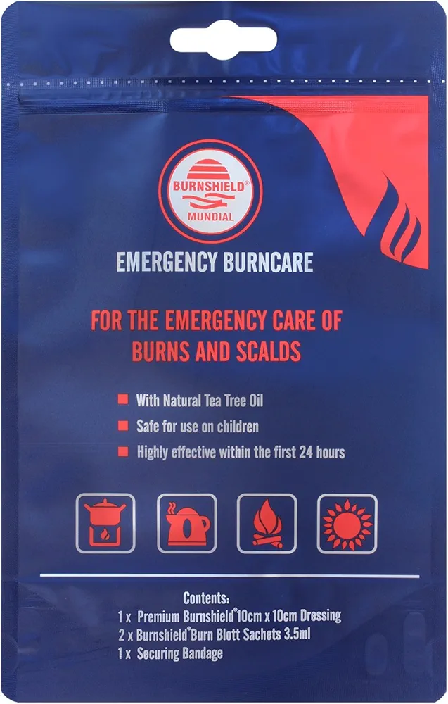 Burnshield Mini Burn Kit with Burn Dressing, Burn Gel and Securing Bandage