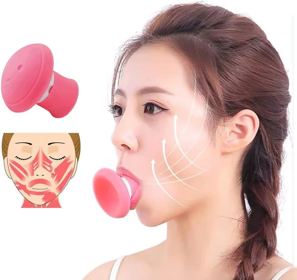 Face Exerciser, Facial Yoga for Skin Tighten Firm, Jaw Exerciser, Double Chin Breathing Exercise Device Jaw Face Slimmer for Women and Men