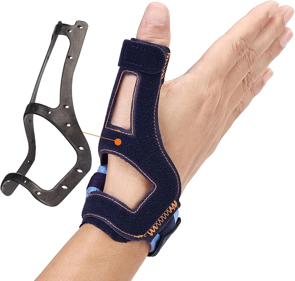 Ventilated Thumb Brace for Arthritis Pain Relief, Without Limiting Hand Function, Spica Splint for Tendonitis, Trigger Finger for Men Women(Medium,6.3-7.3 inch)