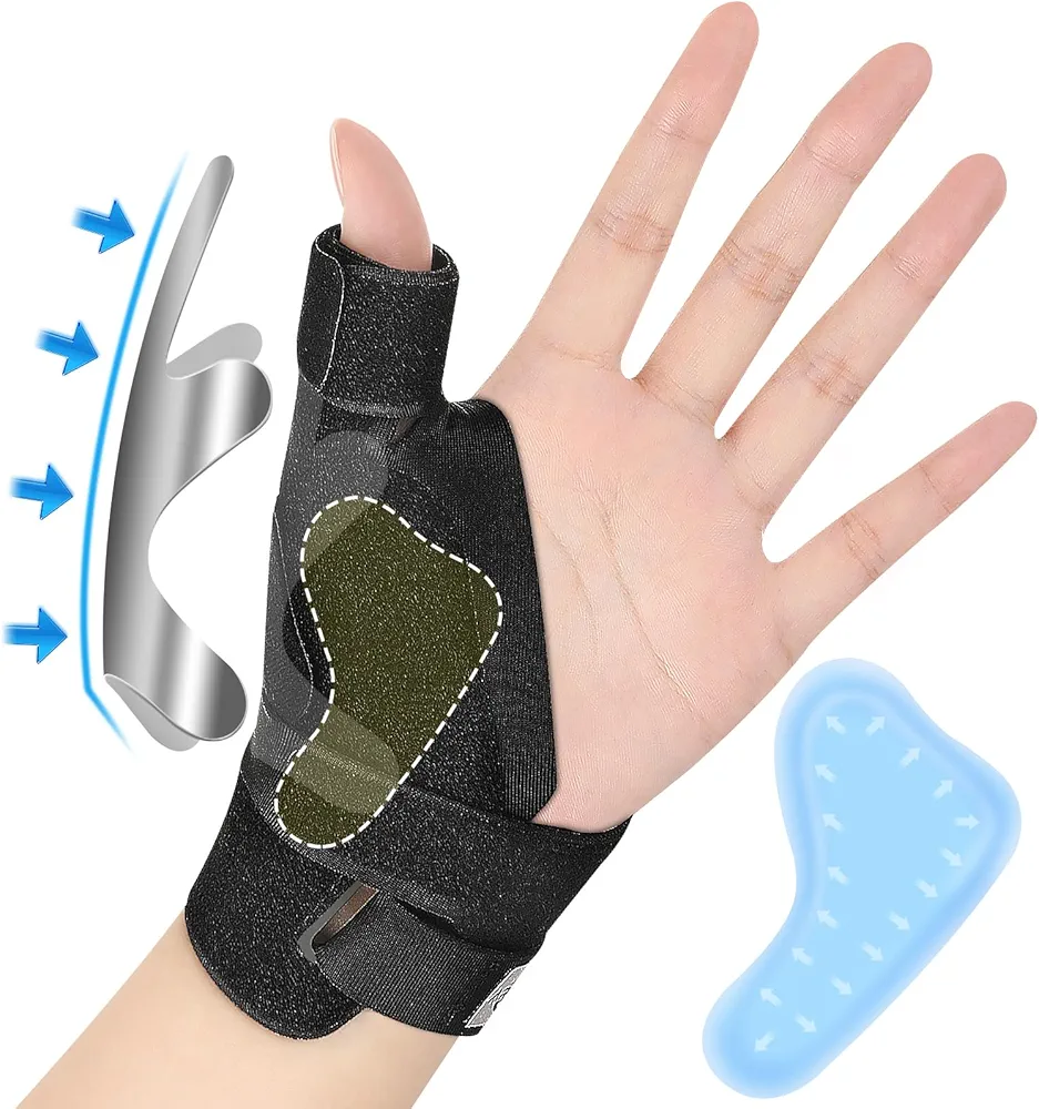 Thumb Brace Left Hand Splint, Spica for Women Carpal Tunnel Pain - Rheumatoid Arthritis Relief - Stabilizer for Thumb Tendonitis - Sprain CMC Support