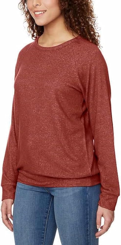 Buffalo David Bitton Women's Crewneck Cozy Top Pullover Sweatshirt