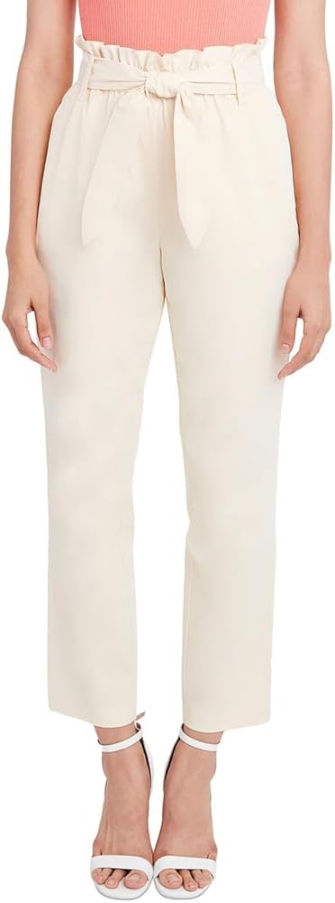 BCBGeneration Women's Tapered Pant with Tie Belt and Pockets