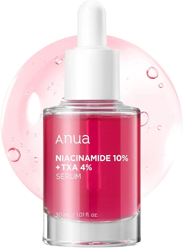 Anua 10% Niacinamide+ 4% Tranexamic Acid Serum, Ceramide, Hyaluronic Acid, Vitamin B12 natural color, for Sensitive skin, Korean Glass Skin, Fragrance-Free (30ml /1.01 fl.oz.)