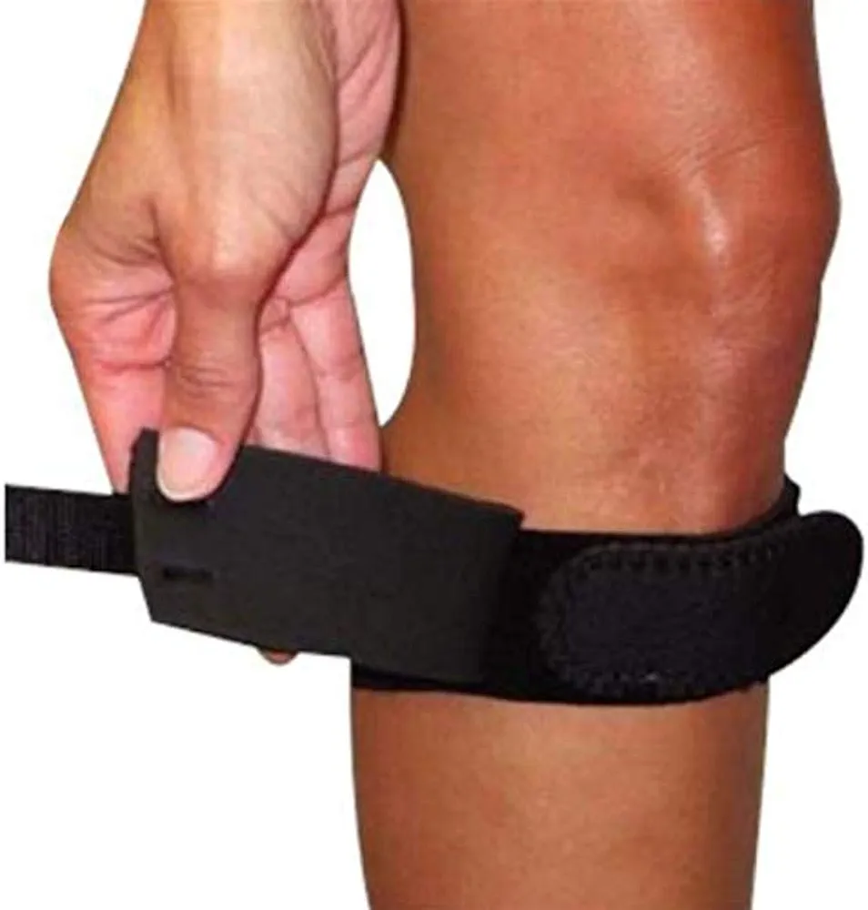 Rolyan 25720 Universal Size Knee Straps with Pressure Pad for Reducing Tension of the Patella Tendon