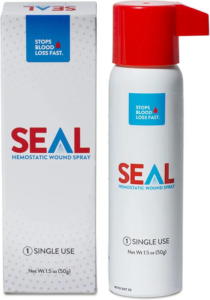 1.5oz SEAL Aerosolized Hemostatic Wound Spray – Rapid Bleeding Control - Emergency Preparedness Product - Perfect for Home Use