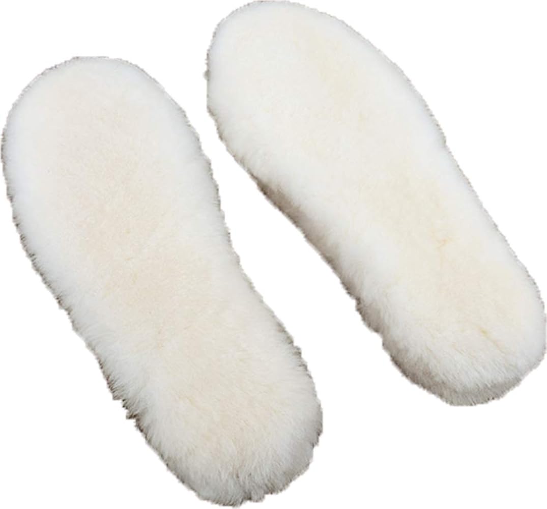 Premium Lambswool Shearling Insoles with Breathable Anti-Slip Bottom