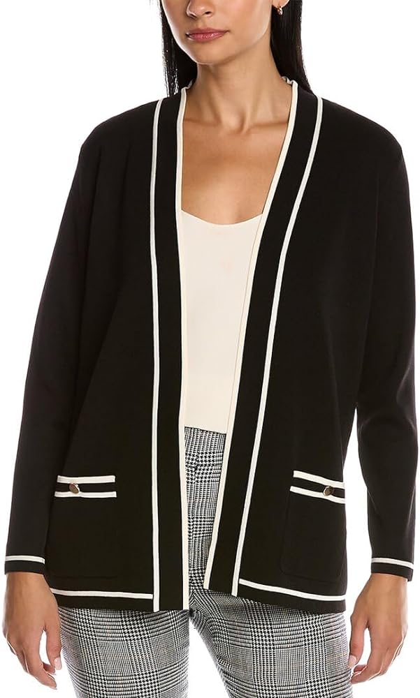 Anne Klein Women's Malibu Cardigan with Tipping