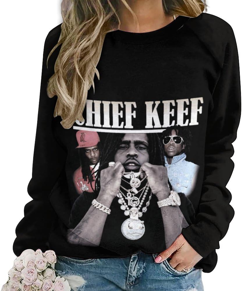 Women's Casual Hoodies Sweatshirts Loose Fit Comfy Crewneck Pullover Tops