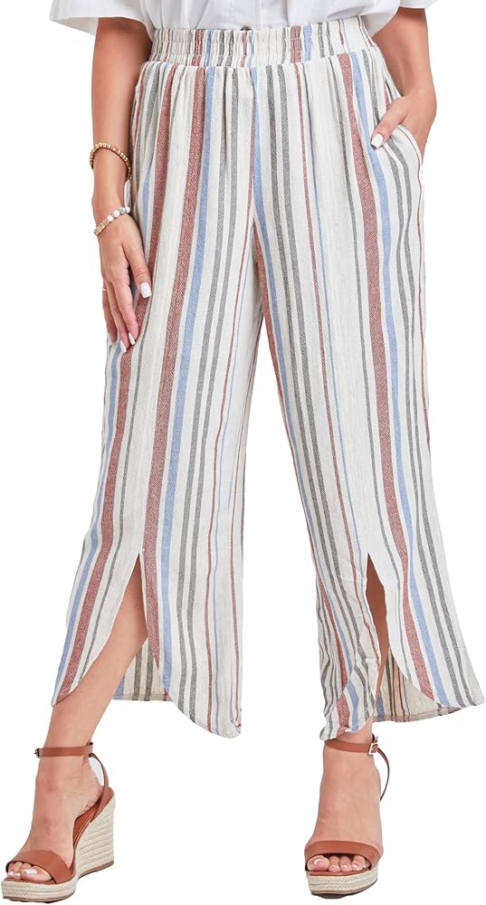 Royalty For Me Womens Women’s Casual Summer High Rise Pants