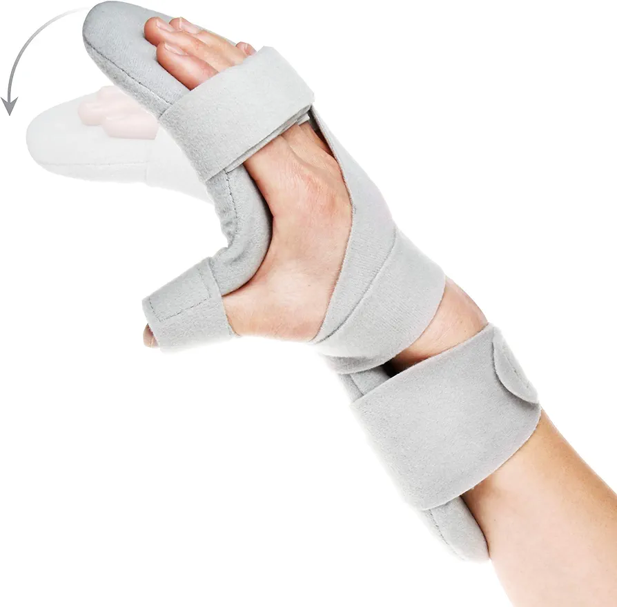 REAQER Resting Hand Splint Stroke Immobilizer Night Muscle Atrophy In The Hands, Wrists And Fingers (Right)