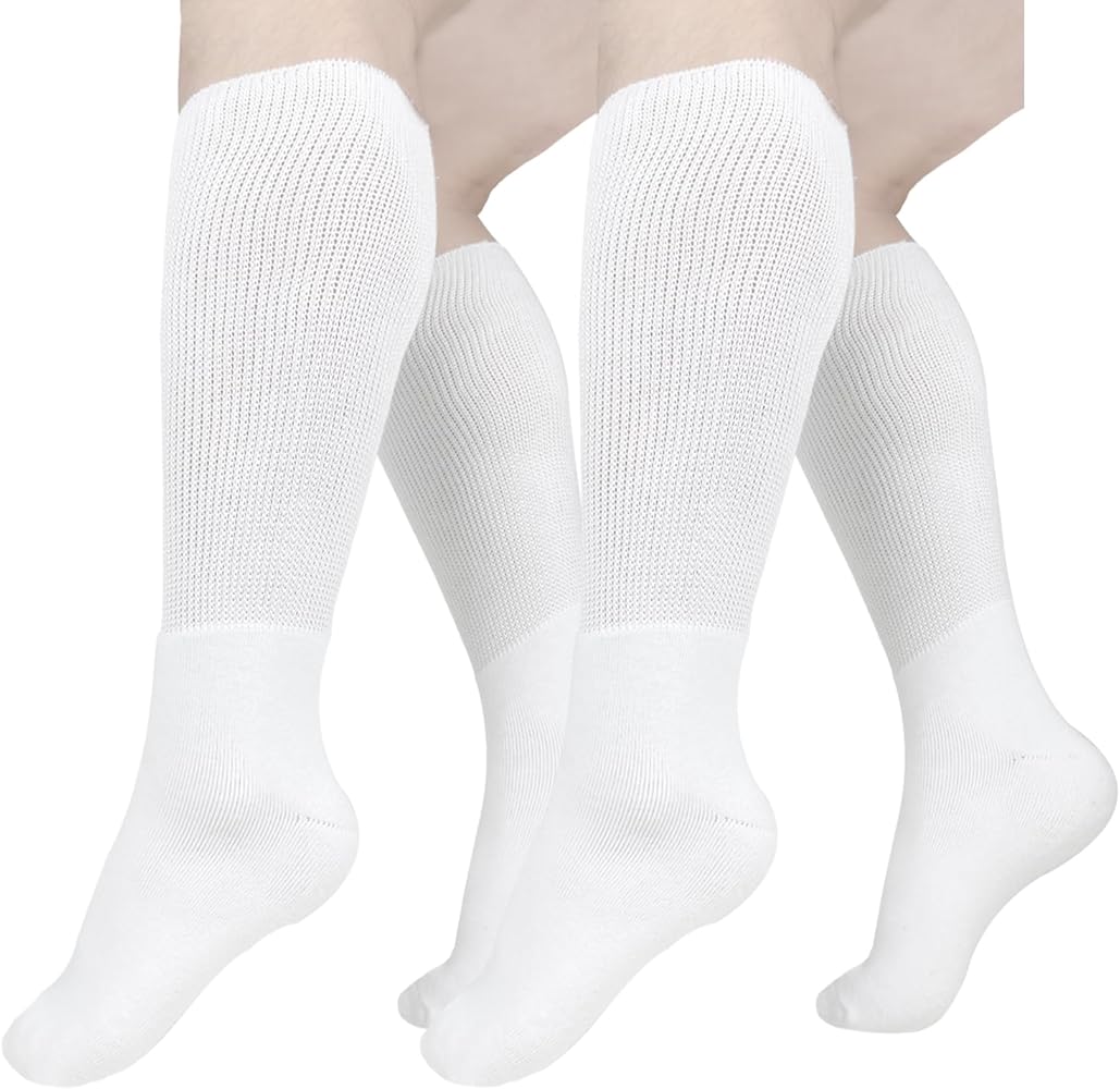 Extra Wide Diabetic Socks Non Binding Bariatric Sock Men Women Neuropathy Medical Swollen Socks