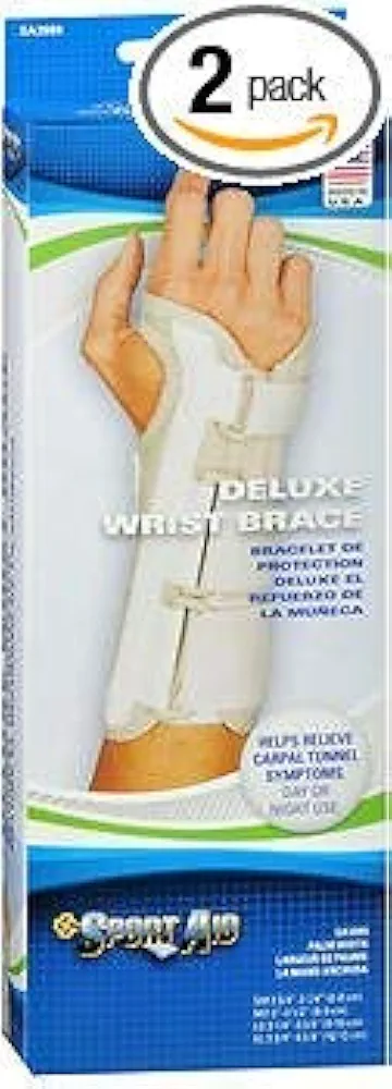 Sport Aid Deluxe Wrist Brace Large Right - 1 ea., Pack of 2