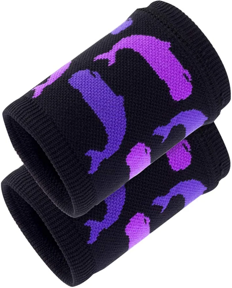 BESPORTBLE Workout Wristband Copper Wrist Brace Wristlet Strap Wrist Splint Athletic Wristbands Wrist Sleeve Wrist Band Support Wrist Guard Men and Women Purple Compression Cs2