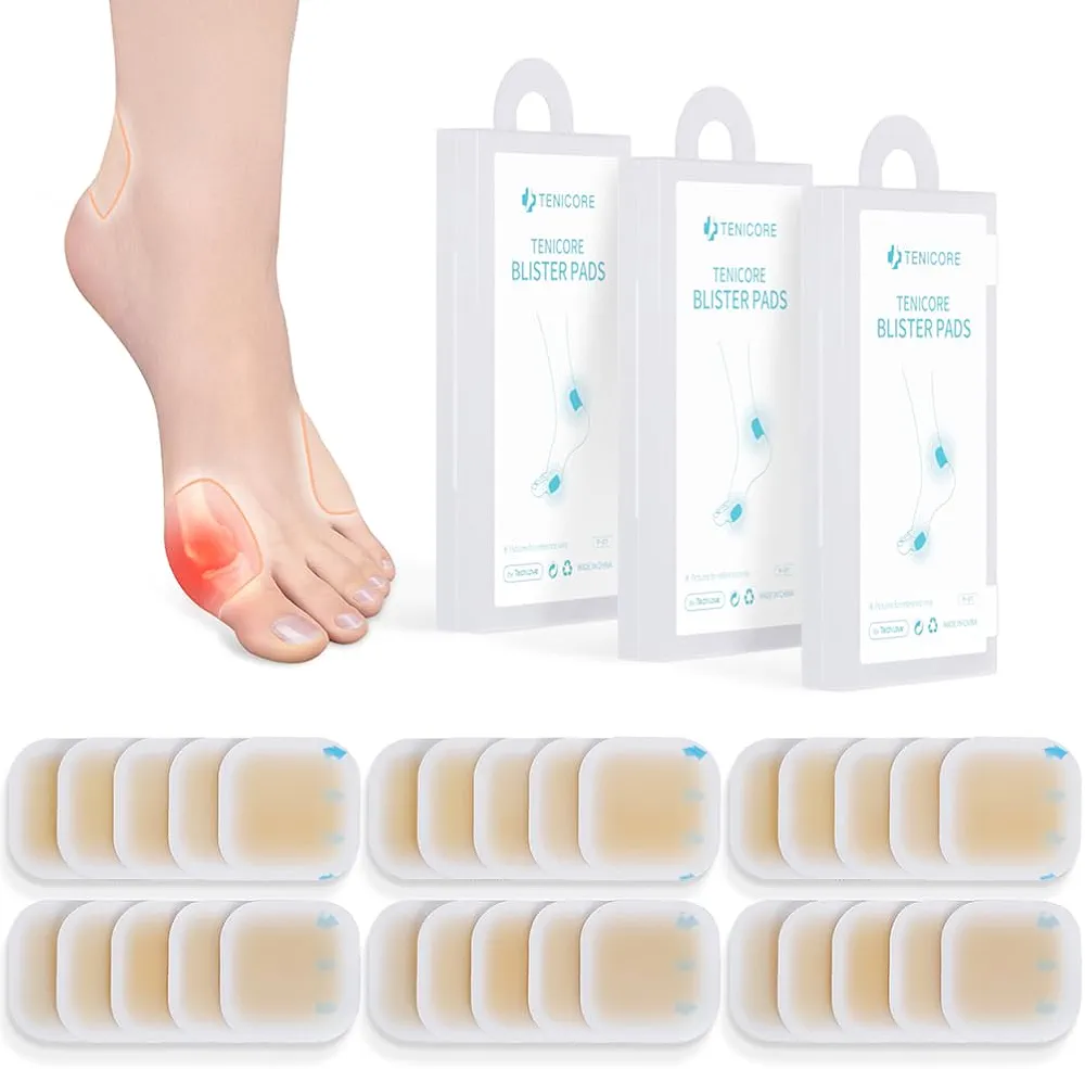 Bunion Pads, Bunion Cushions for Women and Men, Toe and Foot Protector Pads, Sole and Heel Cushions, Waterproof, Thin, 30PCS