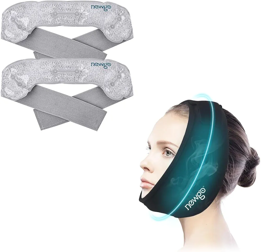 NEWGO Bundle of Head Ice Pack and Jaw Gel Ice Pack