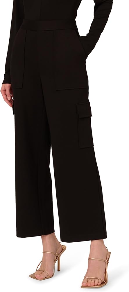 Adrianna Papell Women's Ponte Knit Cargo Pull on Pant