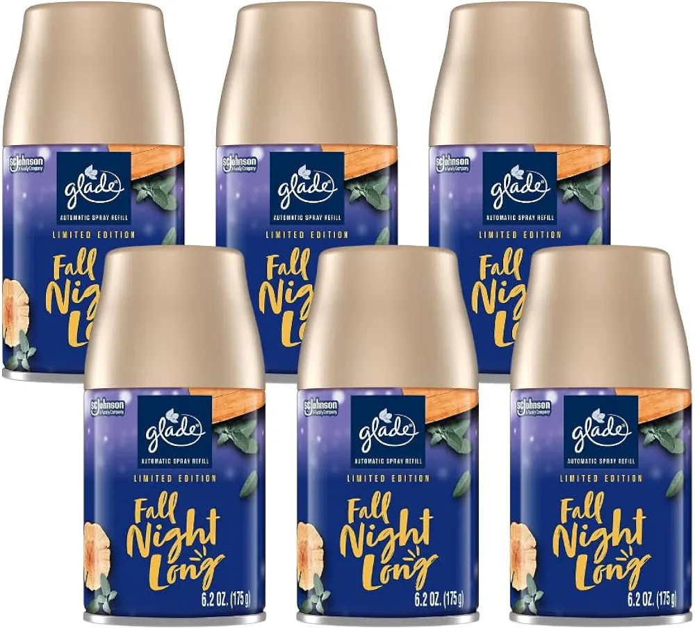 Glade Automatic Spray, Fall Night Long 6.2 Ounce (Pack of 6)