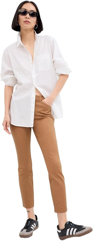 GAP Womens Skinny Ankle Pants in Bi-Stretch Camel Hair 14