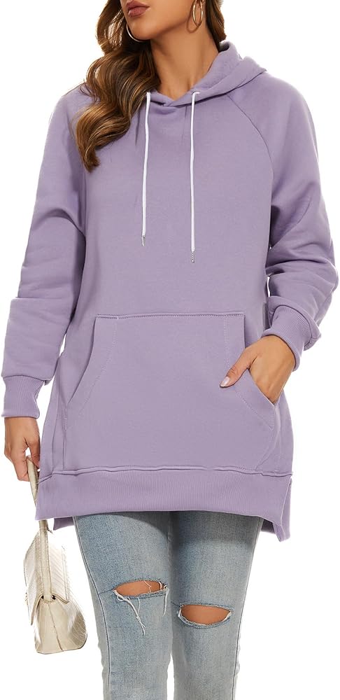 KuaCua Women's Oversized Hoodies,Casual Cozy Pullover Sweatshirt With Drawstring Long Sleeve With Pockets Outfits Y2k Clothes