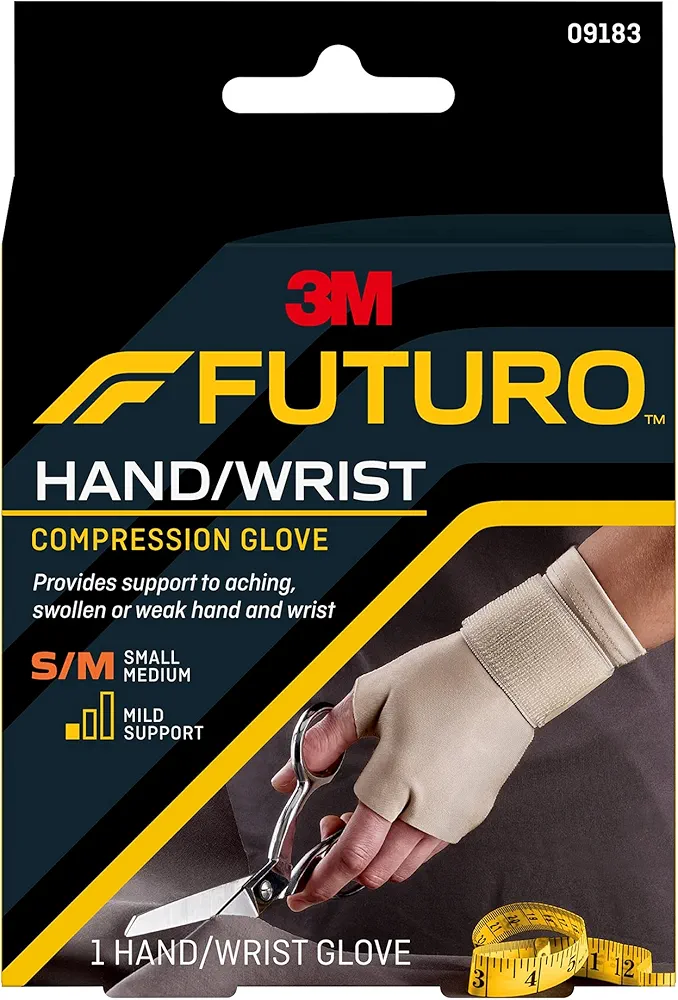 FUTURO Energizing Support Glove Hand Mild Support S-M 1 Each ( Pack of 3 )