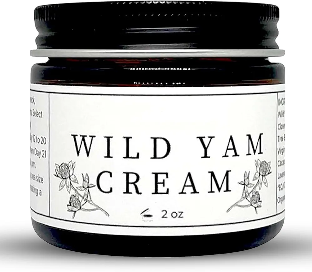 Organic Wild Yam Cream, Natural Day and Night Sweats Cream for Man & Women, Deep Moisturization for Hormone Balance, Wild Yam Cream 0rganic Balancing Cream - 60g/2 oz