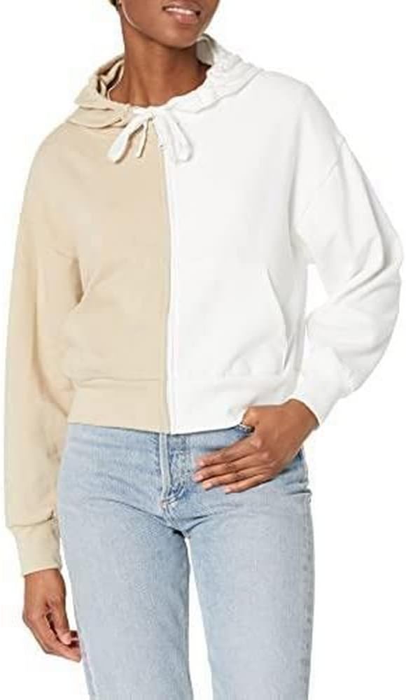 GAP Women's Cropped Zip Hoodie Hooded Sweatshirt