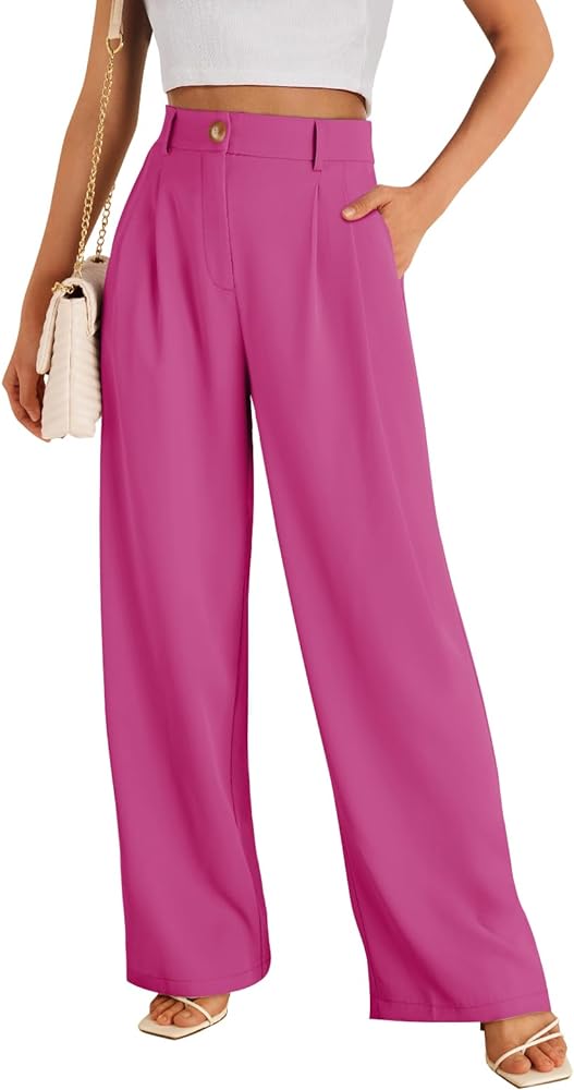 LILLUSORY Wide Leg Dress Pants Women's High Waisted Dressy Trousers