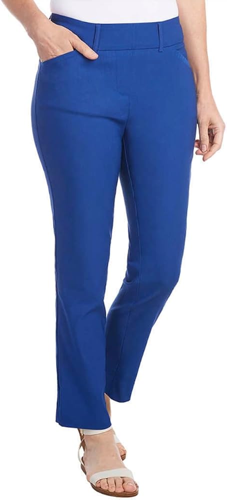 Hilary Radley Women Mid-Rise Stretch Pull-On Ankle Pant