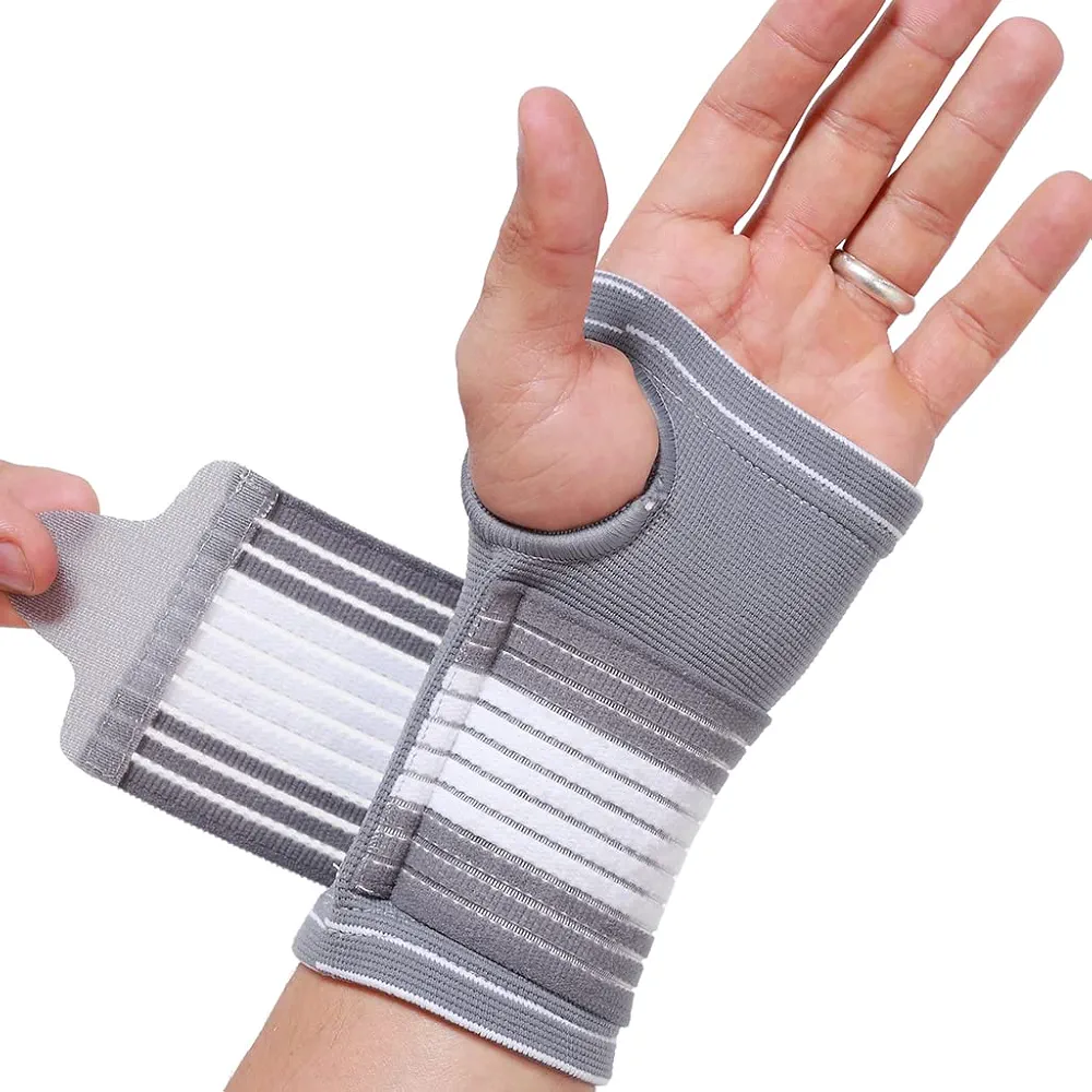 NeoTech Care Hand Palm Wrist Support, Gray (Size M, 1 Unit)