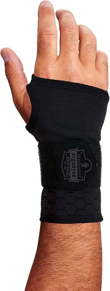 Ergodyne ProFlex 680 Wrist Support Sleeve, Compression Style, Adjustable Single Strap